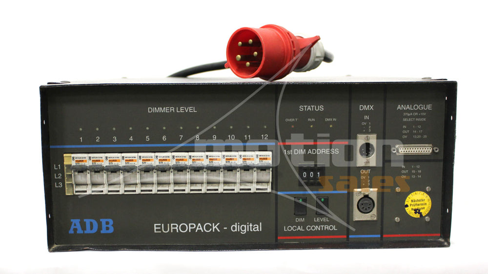 ADB Europack-Digital 12x2.3kW Dimmer Pack + Flight Case