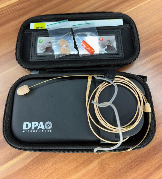 DPA 6066 Omnidirectional Headset Mic, Beige, MicroDot