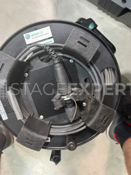 Neutrik opticalCON Quad Fibre Cable on Schill Drum
