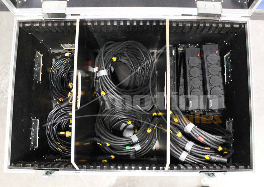 Divers PowerCON True1 Cable Set with Plug Boxes & Cases, 44 Cables