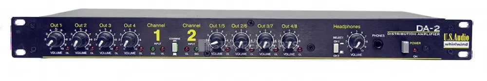 Whirlwind DA-2 Active Audio Splitter – 2-in/8-out DA