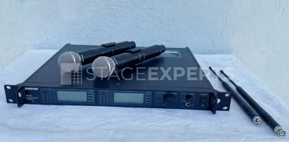 Shure UR4D+ with 2x UR2 Beta 58 – Dual UHF Wireless Set