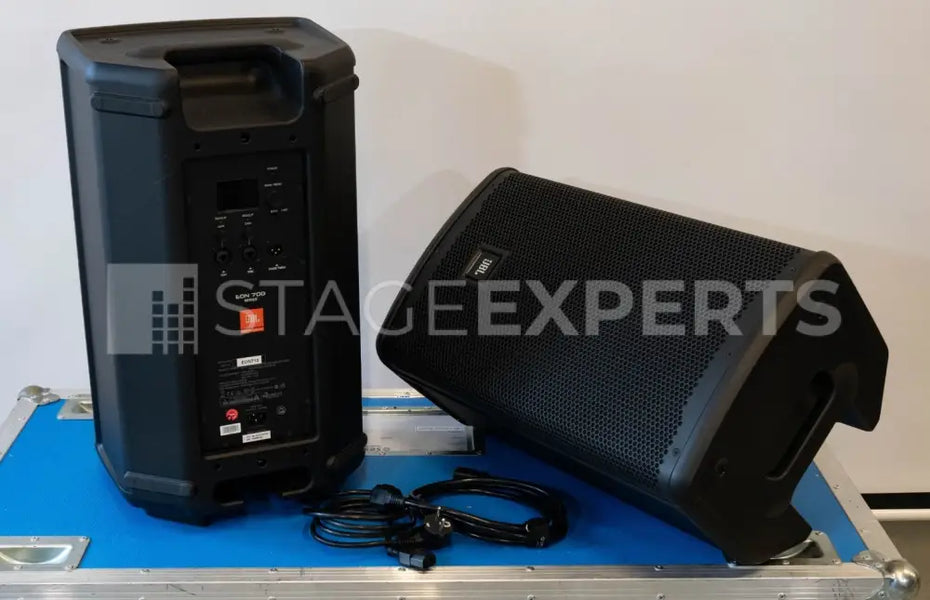 JBL EON 710 Pair – 10-inch Active PA Speakers with Covers