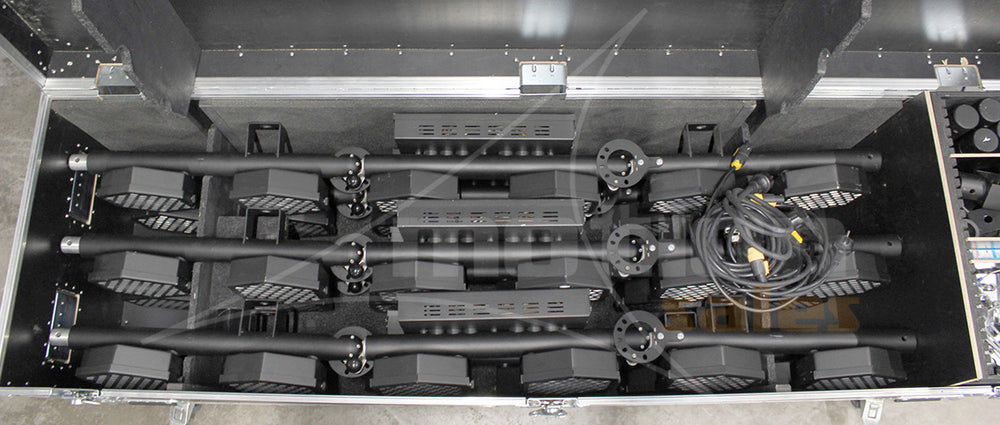 B 6-Way Flight Case for Portman P2 Hexaline Fixtures - Road Ready