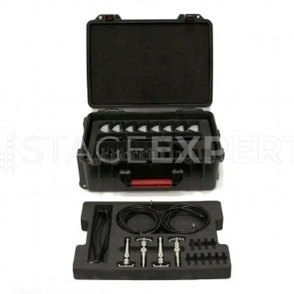 Astera PB15 PixelBrick Accessory Set (8) – Case & Mounts