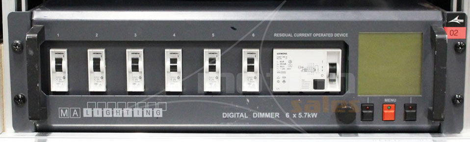 MA Lighting Dimmer 6x5.7kW with RCD, 2x Han6H – 63A