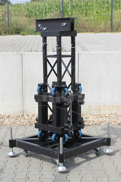Eurotruss Tower Set XD/HD/FD34, 4‑Tower Pack – Black