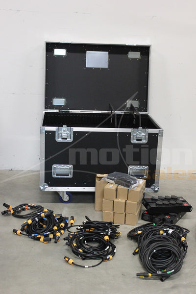 Divers PowerCON True1 Set 4 Cable & Plug Box Kit with Cases
