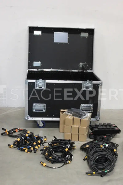 Divers PowerCON True1 Set 4 Cable & Plug Box Kit with Cases