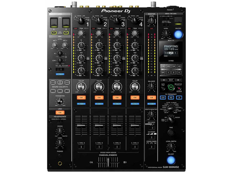 Pioneer DJM-900NXS2 4‑Channel DJ Mixer | 64‑bit Audio