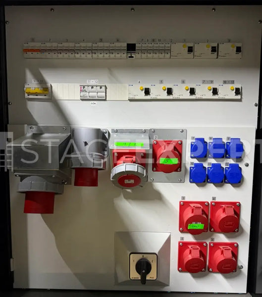 Merz 125A Site Distribution Board – IP44, CEE, Changeover