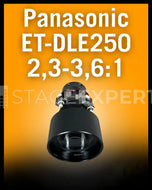 Panasonic ET-DLE250 Zoom Lens 2.3–3.6:1 for 3‑Chip DLP