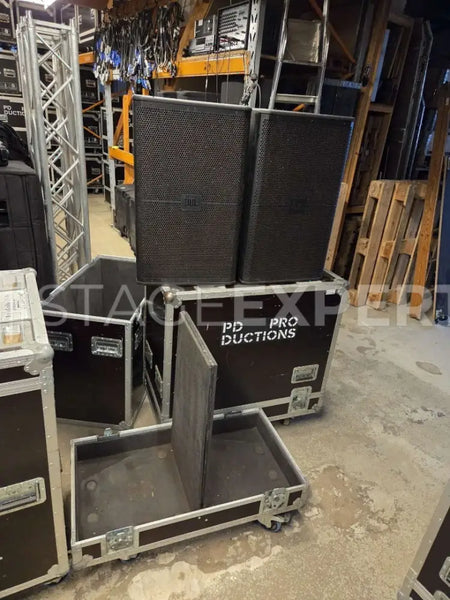 JBL SRX715F Point Source Speakers – Set of 6 with Cases