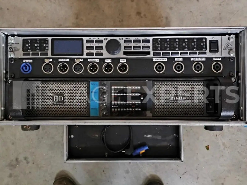 Mastersound MST-4130 + DCX2496 Amp Rack with Patchbay