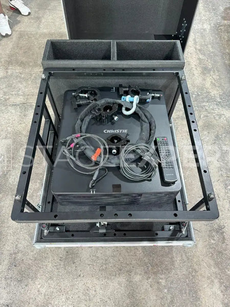 Christie D-12WU-H Projector with Case & Flying Frame Bundle