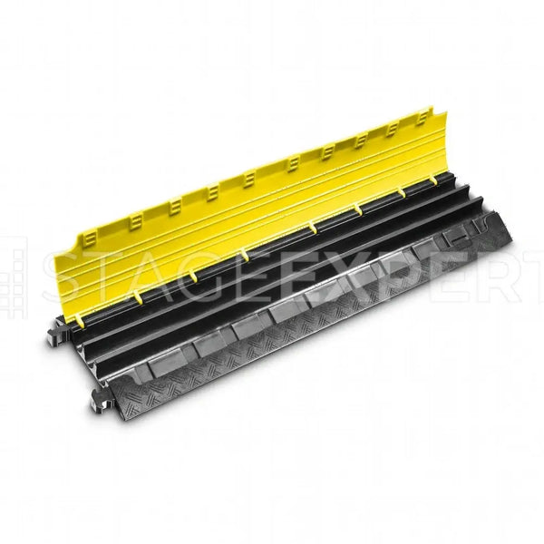 Defender MINI 3-Channel Cable Protectors, Pack of 10, Yellow Lid