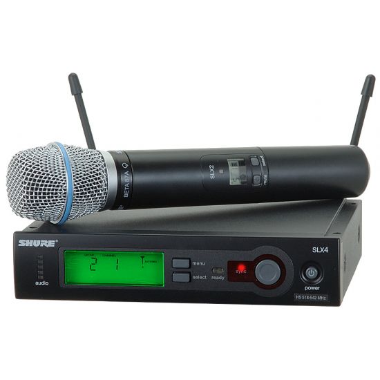 Shure SLX24/BETA87A K3E Wireless System (606–630 MHz)
