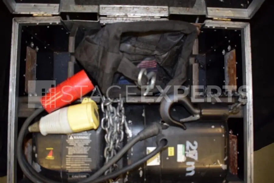 CM Lodestar 500kg LV Hoists (8), 27m Chain, Cased - Single Cases