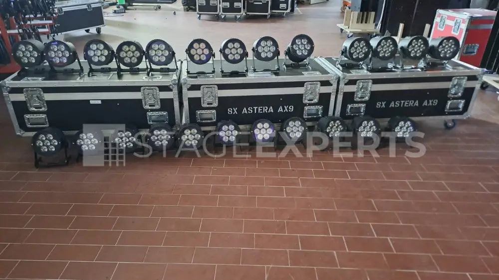 Astera AX9 Battery LED PAR Set with 8-Way Charging Case
