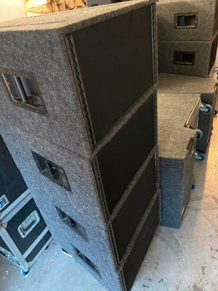 Nexo Alpha E System: 4x EM Tops + 4x B1-18 Subs with Dollies