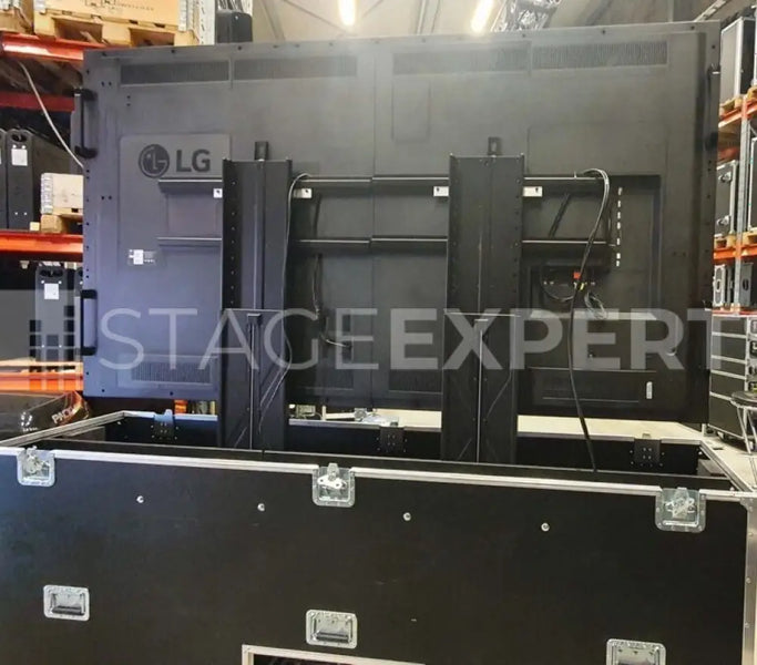 LG UH5F-H 98in 4K Pair with Motorised Stands & Cases Bundle