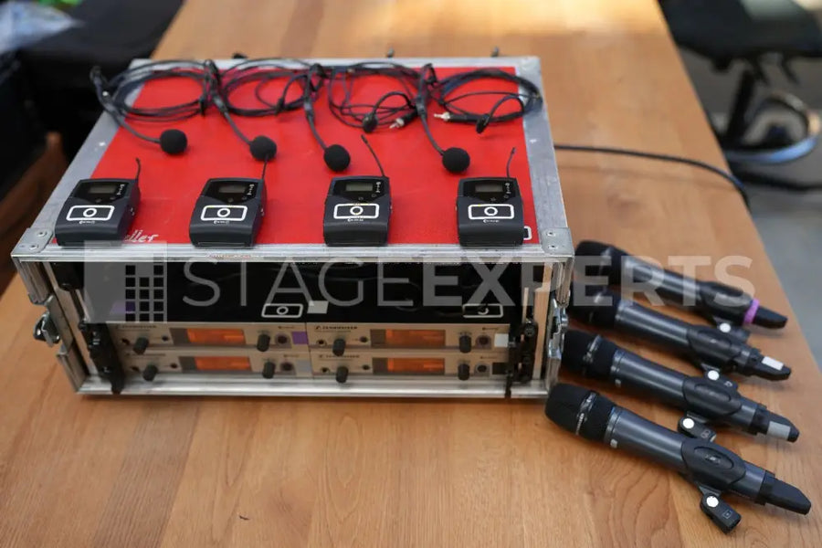 Sennheiser EW300 G3 4-Way Rack with ASA & Mics