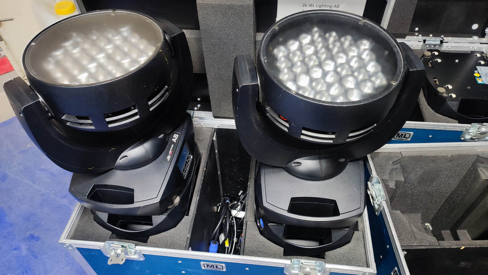 JB-Lighting A8 LED Wash Pair with Case & Cables | BeamWash