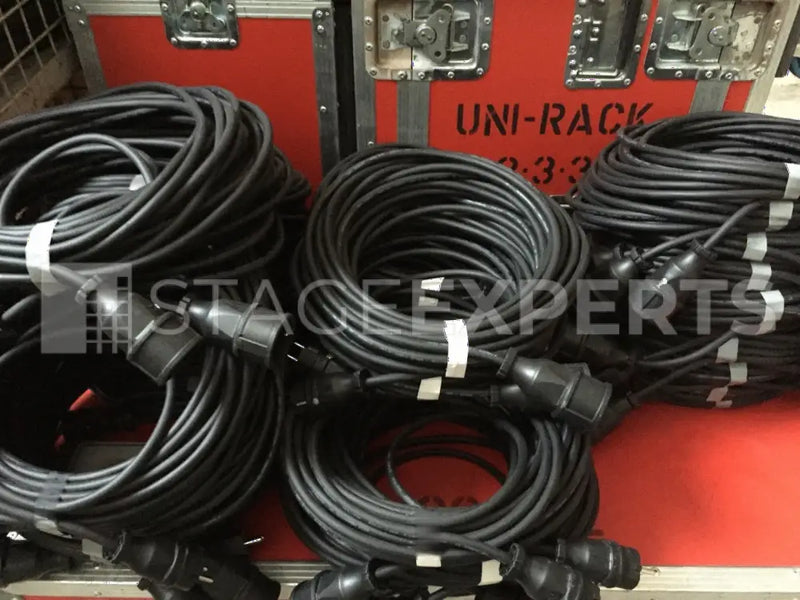 Schuko Power Cable Set – 10x20m, 10x15m, 10x10m
