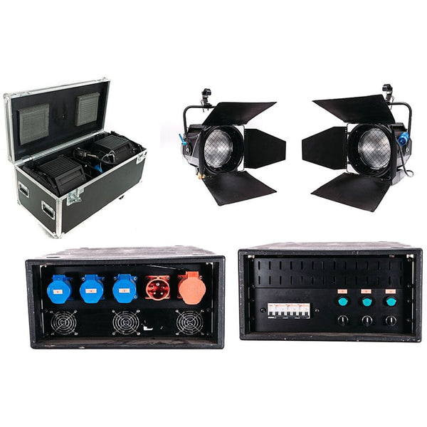 Minou SH50 2 kW Fresnel Floodlight Set with Cases