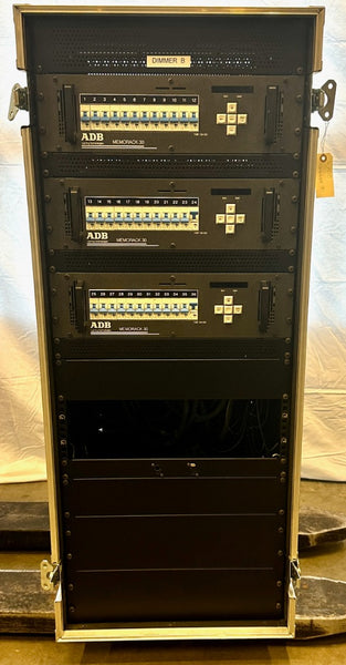 ADB Memorack 30 Dimmer Rack Set – 3 Racks with Flightcase