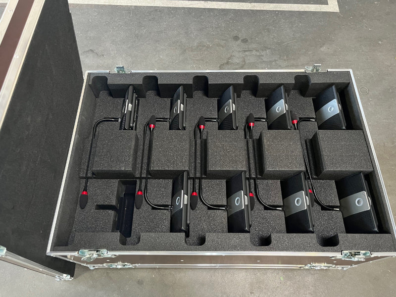 Sennheiser ADN‑W D1 – 9x Wireless Delegate Units with Case