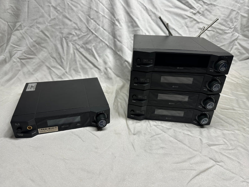 AKG IVM Set: SST4500 + 4x SR4500 Band 8 Wireless IEM