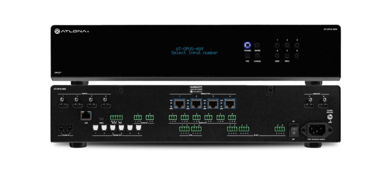 AT-OPUS-46M 4K60 HDBaseT Matrix Switcher, 6 Outputs - 4K HDR