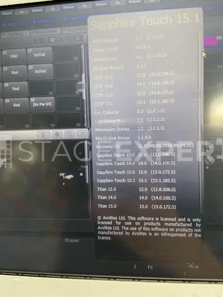 Avolites Sapphire Touch Lighting Console | Titan Control