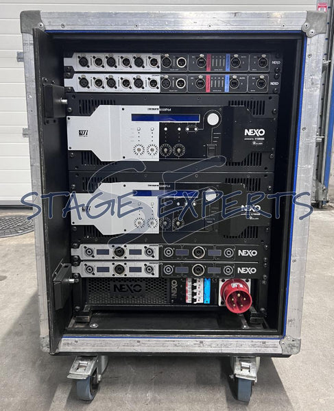 Nexo Nuar Universal amp Rack with 2 x NXAMP with Dante Cards