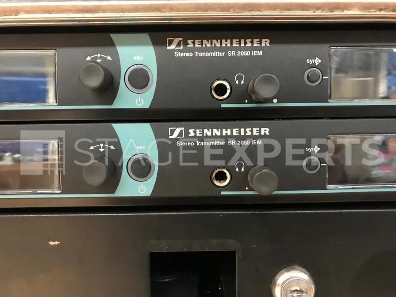 SET OF 04 x SR2050 + 08 x EK2000 + IE4 RACK EAR MONITOR SENNHEISER - New