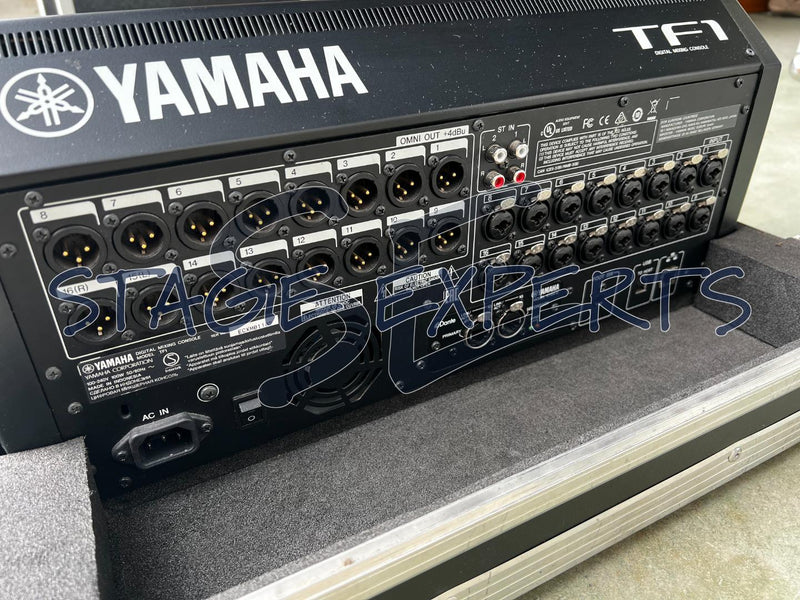 Yamaha TF1 Digital Mixer + 2 x TIO 1608-D + Mi router, Cased