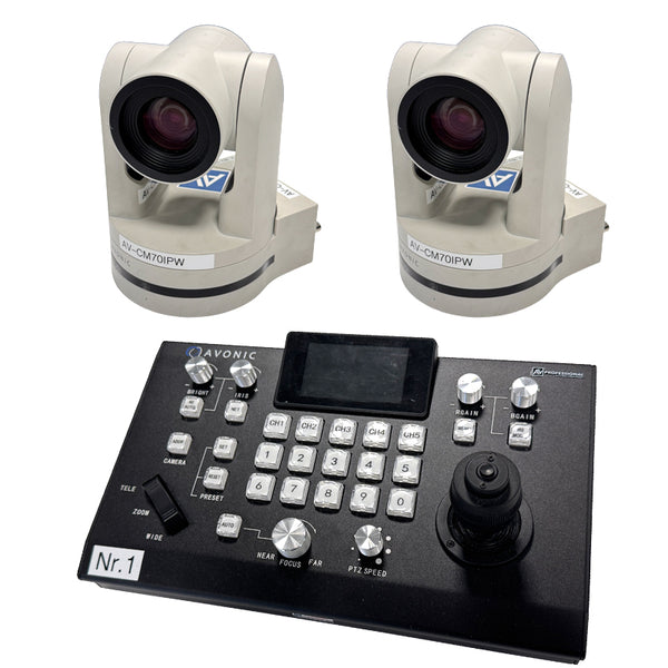 Avonic CM70 PTZ Cameras + CON300 Controller Set | Avonic
