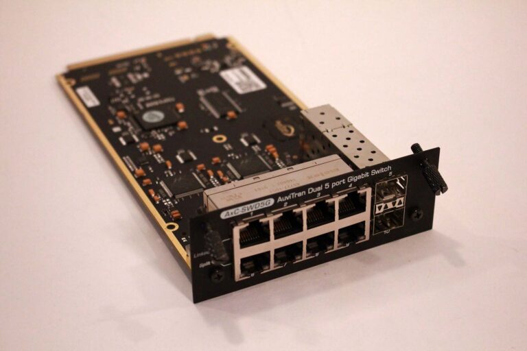 Auvitran AxC-SWD5G Gigabit Switch Card Demo Unit for AoIP