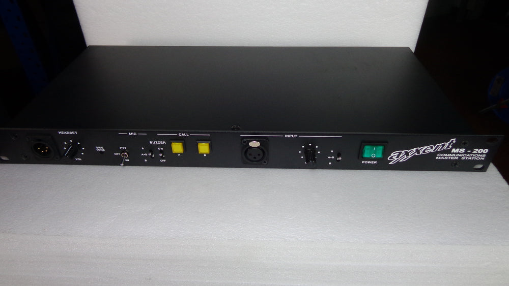 Axxent MS-200 Intercom with 4 Headsets & 3 Beltpacks Kit