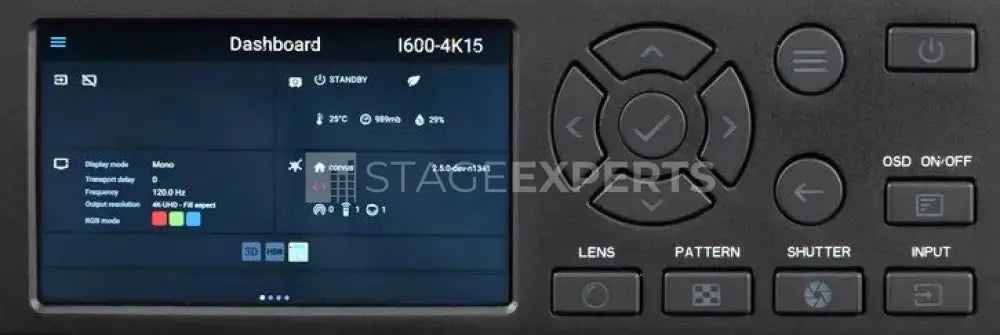 Barco I600‑4K15 Laser Projector – 17,500 lm WUXGA
