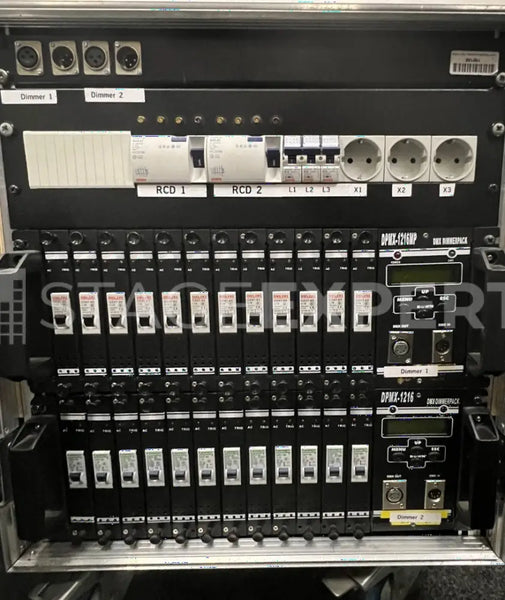 24-Channel Dimmer Rack with CEE & Harting, Flight Case