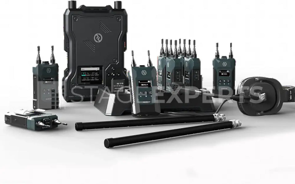 Hollyland Solidcom M1-8B – 8-Beltpack Intercom with Headsets