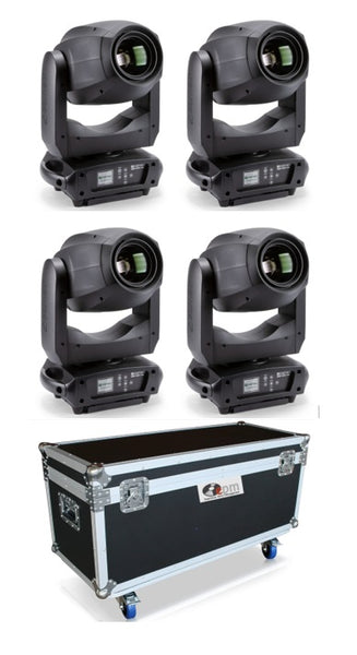 Cameo AURO SPOT Z300 – 4 Moving Heads with Flight Case