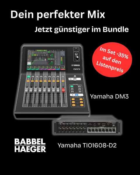Yamaha DM3 + TIO1608-D2 Bundle – Digital Mixer & Dante I/O