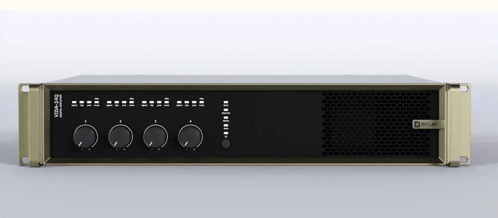 Ecler VIDA 24Q System Amplifier with DSP and Dante | 4-Channel