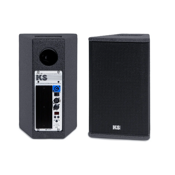 KS Audio CPD 08 active 2‑way full‑range speakers – pair
