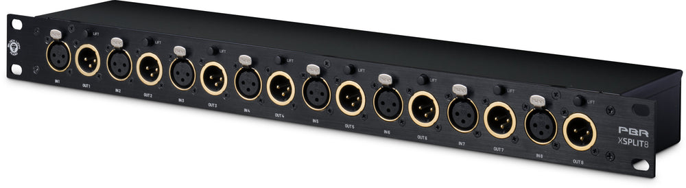 Black Lion Audio PBR XSplit 8 – 8-ch XLR Mic Splitter, Passive