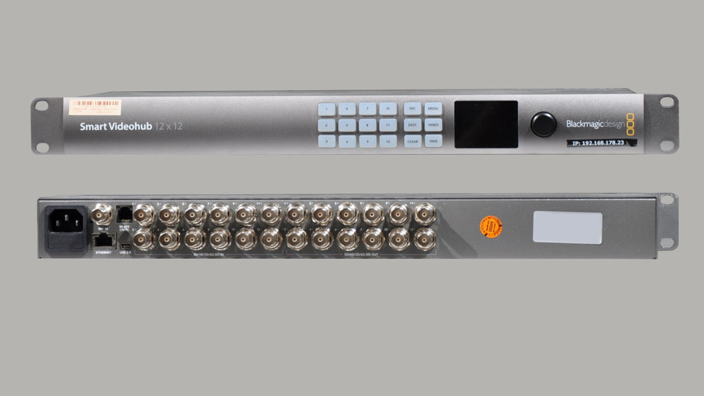 Blackmagic Design Smart Videohub 12x12 – 12x12 SDI Router