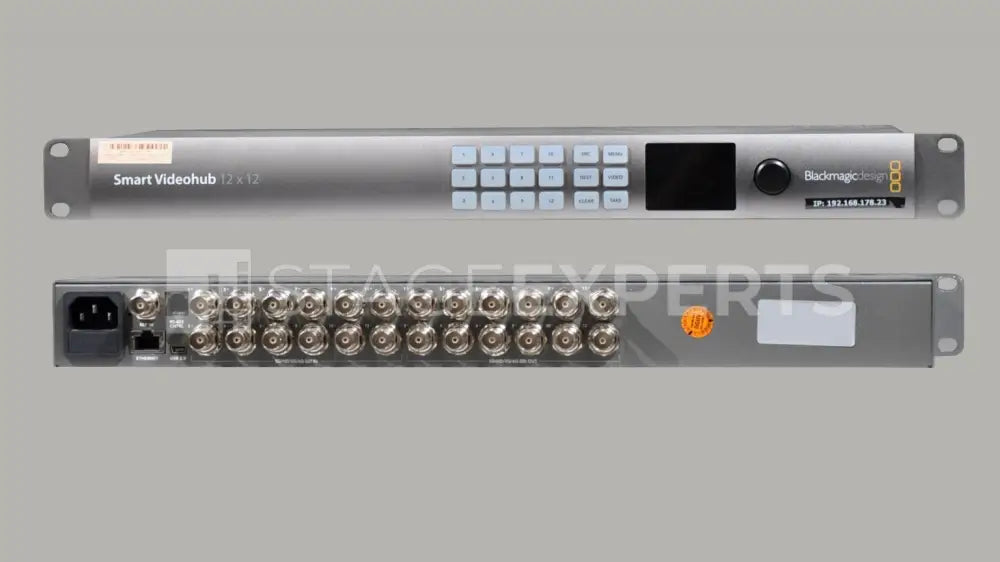 Blackmagic Design Smart Videohub 12x12 SDI Router | 1RU